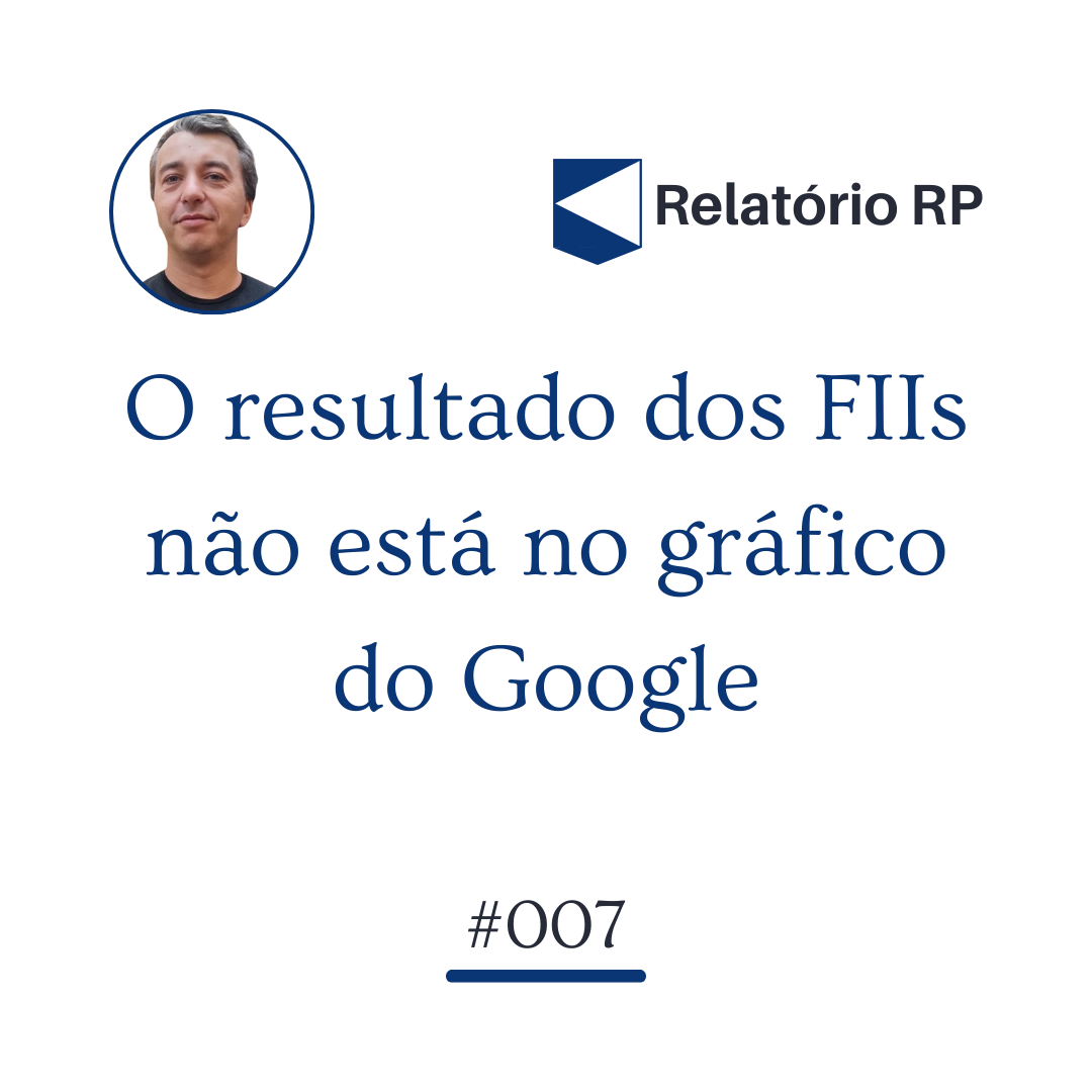 O resultado dos FIIs não está no gráfico do Google